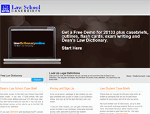 Tablet Screenshot of lawschoolcasebriefs.com