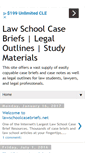 Mobile Screenshot of lawschoolcasebriefs.net